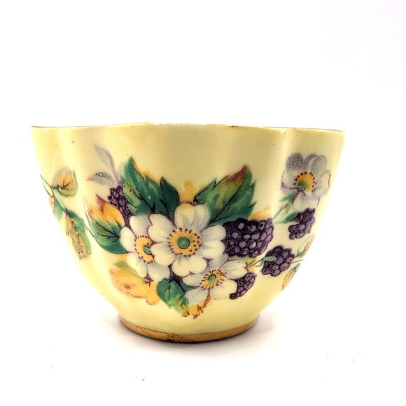 Vintage Old Royal English Bone China Sugar Bowl Creamer + Underplate Floral VGC - Picture 8 of 10